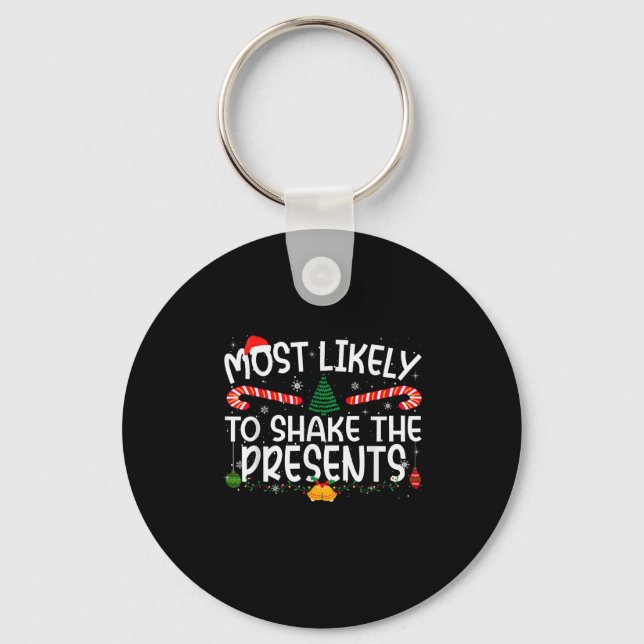 Family Matching Xmas Most Likely To Shake The  Key Ring (Front)
