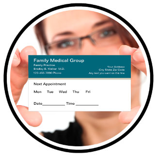 Family Medical Doctor Appointment Cards