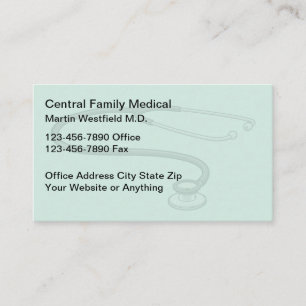 Family Medical Doctor Office Simple Business Card