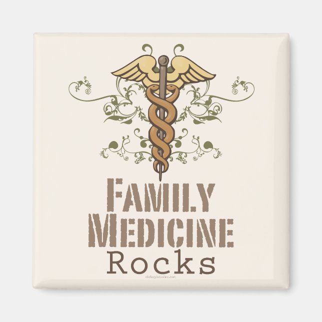 Family Medicine Rocks Magnet (Front)