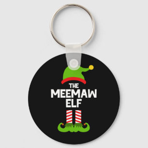 Family Meemaw Elf Christmas Matching Pajama Funny  Key Ring