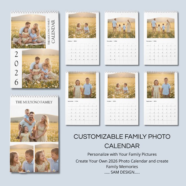 Family Memories 2026 Photo Calendar | Cherish Ever (Creator Uploaded)