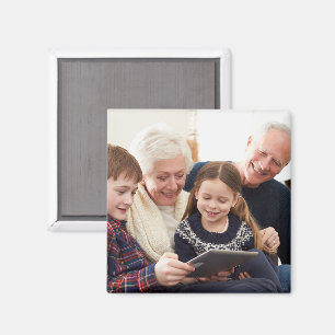 Family Memories Personalised Grandparent Photo Magnet