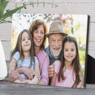 Family Memories Personalised Grandparent Photo Plaque