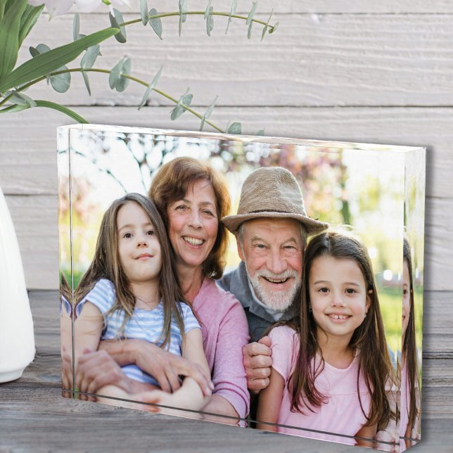 Family Memories Personalized Grandparent Photo Block (Family Memories Personalized Grandparent Photo)