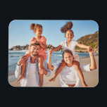 Family Memories Personalized Photo Magnet<br><div class="desc">Create a special keepsake with this custom rectangle photo magnet, designed to showcase one favorite photo in a sleek, modern format. It’s perfect for highlighting a cherished moment—whether it’s the kids, grandkids, a family portrait, a beloved pet, or a meaningful memory. This single-photo magnet allows for personalized touches, making it...</div>