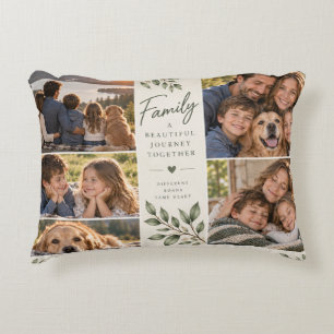 Family Memories Photo Collage Decorative Cushion