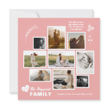 Family Memories Photo Collage Flat Card
