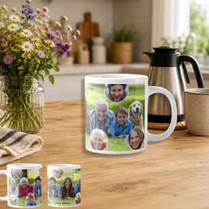 Family Memories Photo Collage Holiday Gift Large Coffee Mug