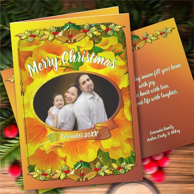 Family Merry Christmas Copa de Oro Holiday Card (Creator Uploaded)