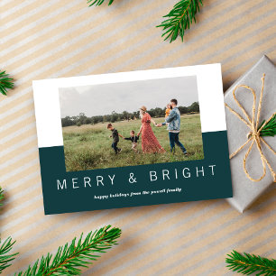 Family Merry Holiday Christmas Photo Card