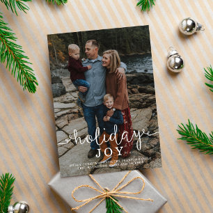 Family Merry Holiday Christmas Photo Card