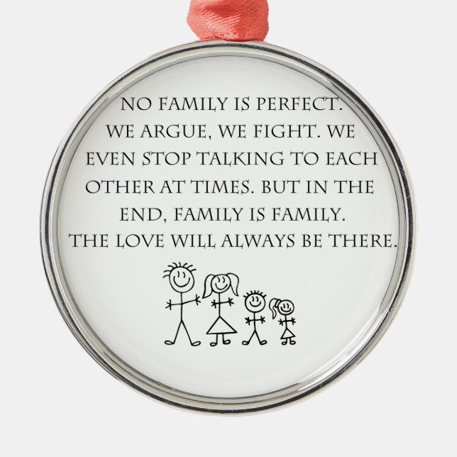 Family Metal Tree Decoration (Front)