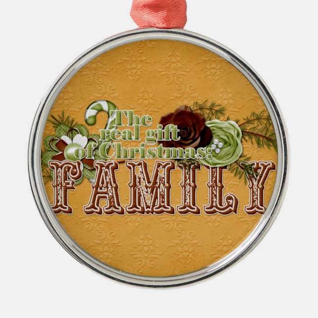 Family Metal Tree Decoration (Front)