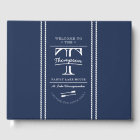 Family Monogram Navy Nautical Lake House