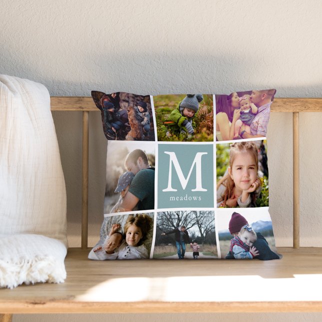 Family Monogram Photo Cushion (Creator Uploaded)