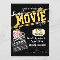 Family movie night, film party PTA event PTO