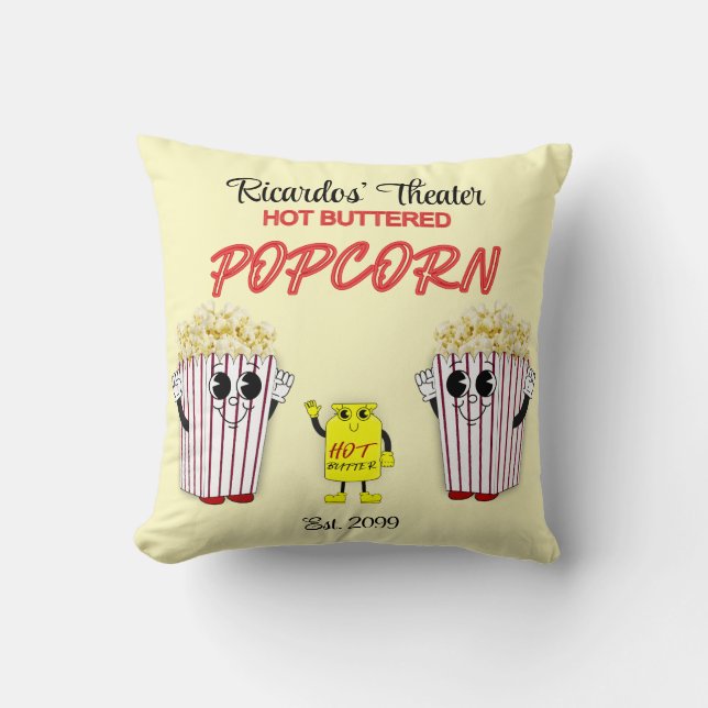 Family Movie Theatre with Hot Buttered Popcorn Cushion (Front)