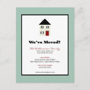 Family Moving Announcement (4.25x5.5") :: sky