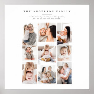 family multi photo print