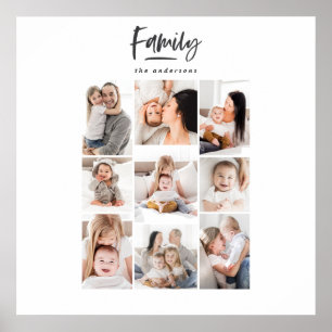 family multi photo print