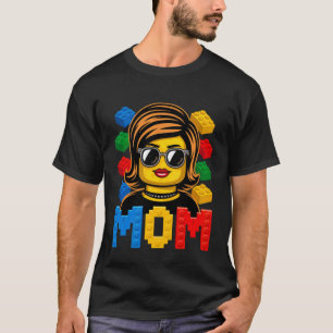 Family Mum Master Builder Building Bricks Blocks M T-Shirt