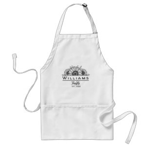 Family Name Apron - Personalised With Pockets Gift
