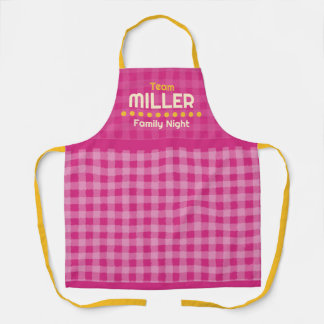 Family name family night vacation apron