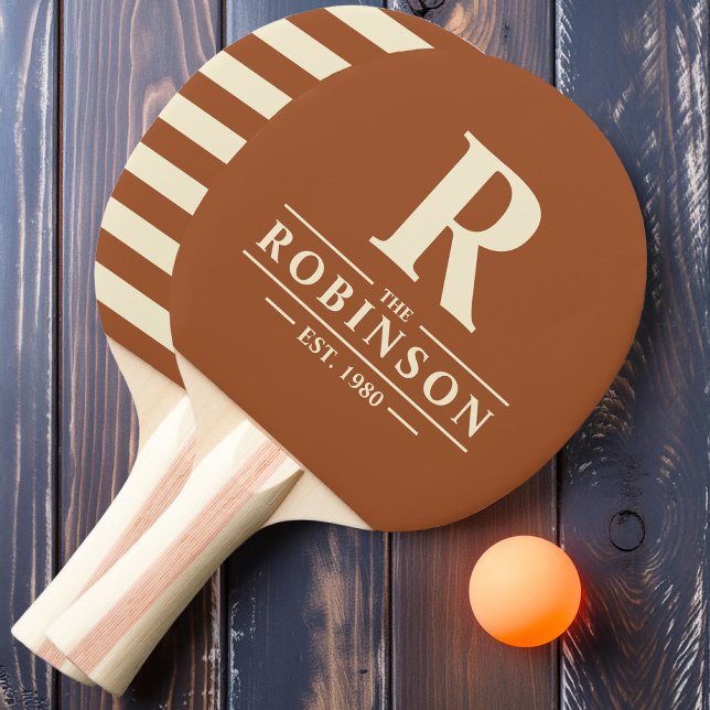 Family Name & Initial Polo Desert Sun Ping Pong Paddle (Creator Uploaded)