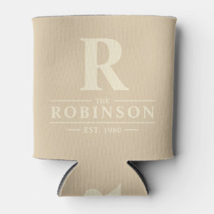 Family Name & Initial Sand Dune Can Cooler