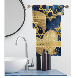 Family Name Love Jerusalem Shower Curtain Bath Towel Set