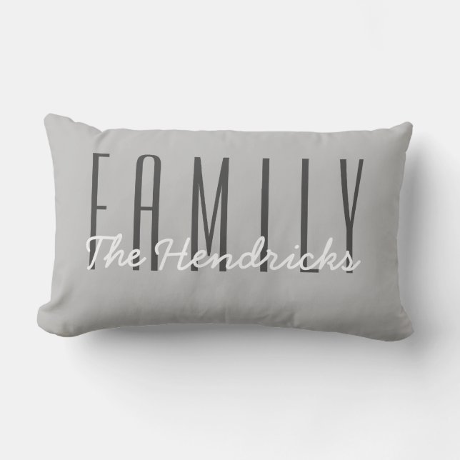 Family Name Lumbar Cushion (Front)