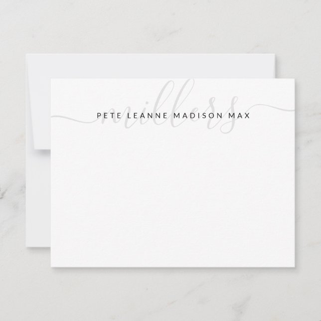 Family Name Monogram Card (Front)