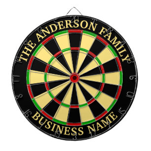 Family Name Personalised Blue Dartboard