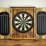 Family Name Personalised Blue Dartboard<br><div class="desc">A dartboard is a popular recreational and competitive game that provides hours of fun for players of all ages and skill levels. Typically made from sisal fibres, cork, or electronic components, dartboards are designed to withstand the impact of darts while offering precise scoring zones. Standard dartboards feature a circular design...</div>