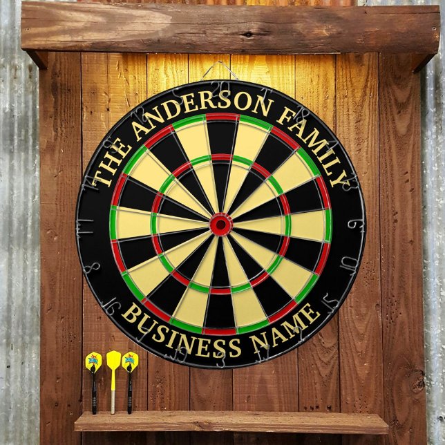 Family Name Personalised Blue Dartboard (Creator Uploaded)