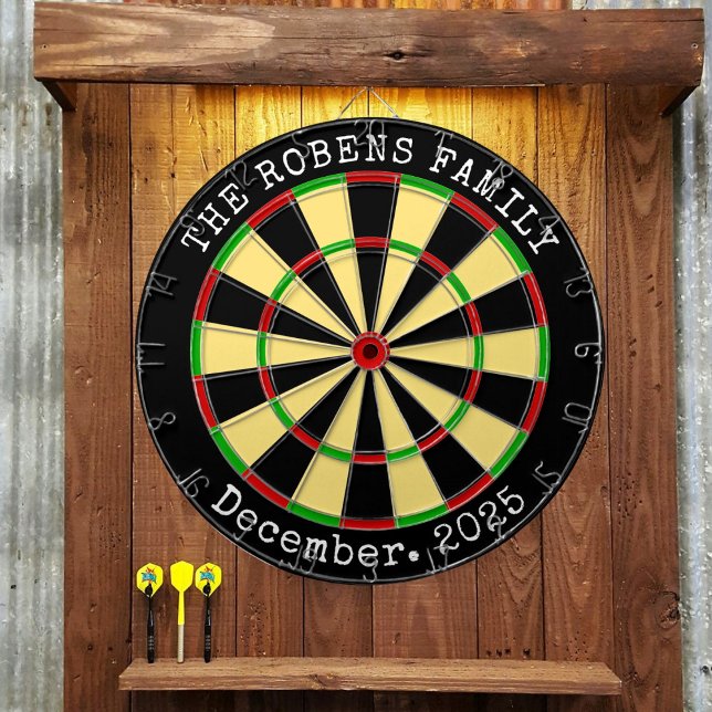 Family Name Personalised  Dartboard (Creator Uploaded)
