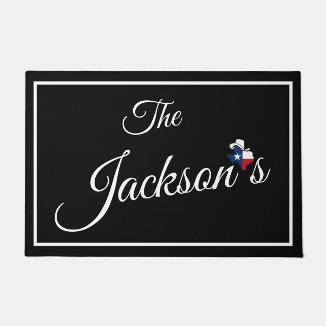 Family name personalised Door Mat (Front)