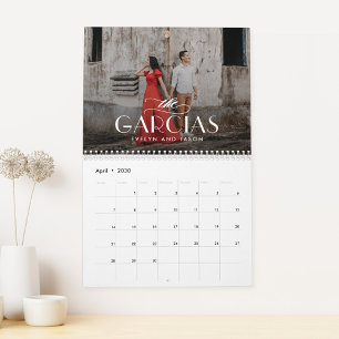 Family Name Personalised Photo Calendar