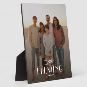 Family Name Personalised Photo Desktop Plaque