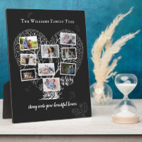 Family Name Photo Collage | Family Tree Heart