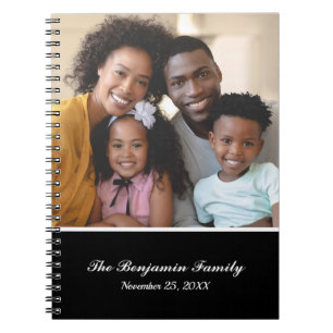 Family Name Photo Picture Personalize Notebook
