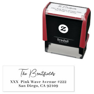 Family Name Return Address Self Inking Stamp