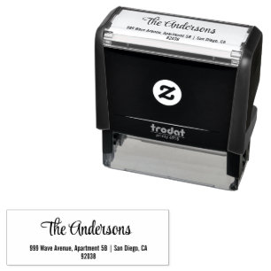 Family Name Return Address Self Inking Stamp