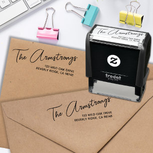 Family Name Return Address Self-inking Stamp