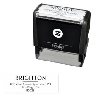 Family Name Return Address Self Inking Stamp