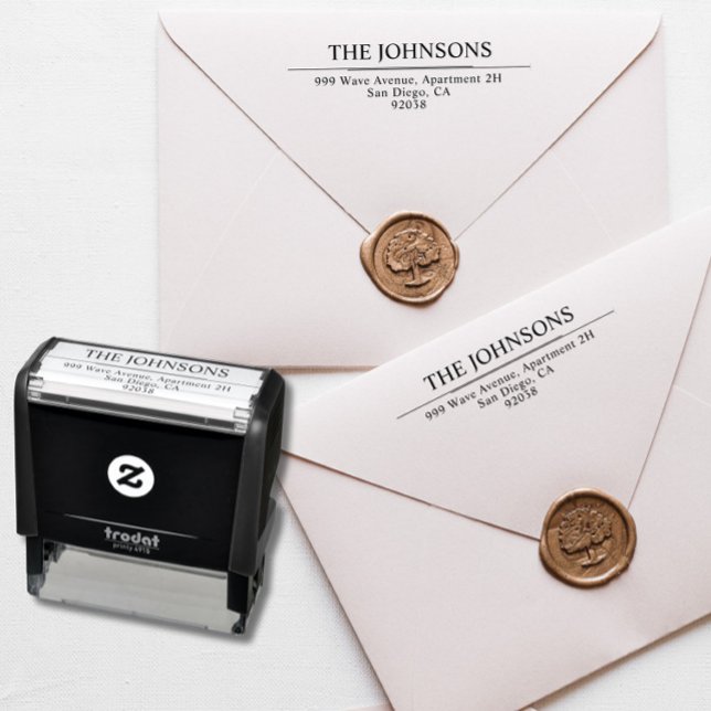 Family Name Return Address Self Inking Stamp (Creator Uploaded)