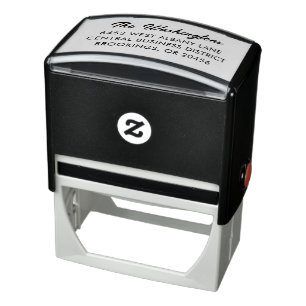 Family Name Script Personal Return Address Self-inking Stamp