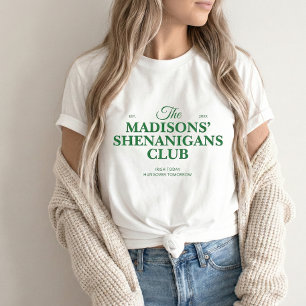 Family Name Shenanigan St. Patricks T-Shirt Tri-Blend Shirt