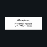 Family Name Stylish Curved Text Self-inking Stamp<br><div class="desc">Clean elegant design. Curved text style. Enter the family name. Stamp address invitation,  Wedding address,  Christmas cards,  birthday cards,  and business mail.</div>